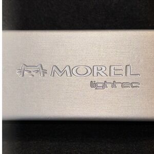 MOREL Lightec Designer Eyeglasses Hard Storage Clamshell‎ Case Silver EUC